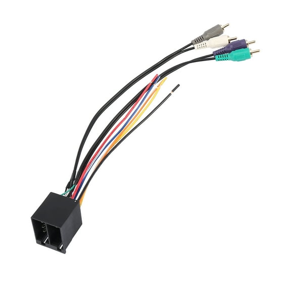 70-1786 Car Stereo CD Player Wiring Harness Wire Radio Adapter Install Plug Black for Audi A6 2000-2003