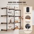 thumbnail image 3 of VEVOR Industrial Pipe Shelf 4 Tier 3PCS 11.8in W Wall-Mount Planks NOT Included, 3 of 9