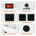 thumbnail image 6 of LVYUAN 800W Voltage Transformer Step Up 110V to 220V & Step Down 220V to 110V, Voltage Converter with US/UK/European Power Cords, for Travel, Appliances, Silent & Safe (Transformador de Voltaje), 6 of 12