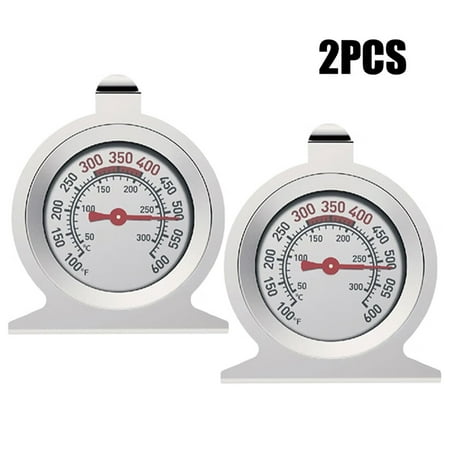 

TITOUMI Large Dial Kitchen Oven Thermometer 2 Inch Dial 100-600°F Stainless Steel 2 Pack