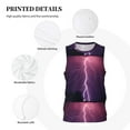 thumbnail image 3 of Naloa Thunderstorm Violet Purple Basketball Jersey Reversible Men's Mesh Athletic Sports Shirts Training Practice S-4XLX-Large, 3 of 6