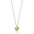 thumbnail image 2 of Women's Alex Woo Houston Astros 14k Yellow Gold Disc Necklace, 2 of 2