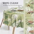 thumbnail image 3 of ZNDUO Green Tropical Silhouette Pattern Round Tablecloth, Anti-fouling and Anti-wrinkle Washable Polyester Table Cloth, 60 inch, 3 of 8