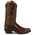 thumbnail image 2 of Tony Lama Men's Chasi Exotic Caiman Western Boot Broad Square Toe Cognac 9.5 EE  US, 2 of 7