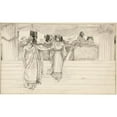 thumbnail image 3 of Edwin Austin Abbey 18x13 Black Modern Framed Museum Art Print Titled - Hermione Entreats Polixenes - Act I, Scene II, the Winter's&nbsp;Tale, 3 of 5