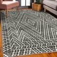 thumbnail image 3 of Geometric Decorative Rug, Pastel Ombre Colored Zigzag Look Abstract Forms Rhombus Rustic Motif, Quality Carpet for Bedroom Dorm and Living Room, 6 Sizes, Taupe Grey, by Ambesonne, 3 of 4