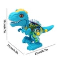thumbnail image 2 of Dinosaur Toy, Light Up Transparent Dinosaur, Gear Mobile Music Car, Auto Change Direction Kids Toy, Sensory Dinosaur Car, Toddler Dinosaur Gift, Colorful Gears Dinosaur Toy, 2 of 9