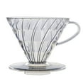 thumbnail image 1 of Coffee Dripper Cone Shape Drip Coffee Funnel Plastic V Shape Brewing Coffee Filter Cup V01 V02 For Pour Over Barista 60 Degree, 1 of 10