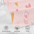 thumbnail image 5 of Yayeee 2 Pack Hand Towels for Bathroom 100% Cotton 16" x 28" Soft Absorbent Kitchen Towel, Love in The Air, 5 of 7