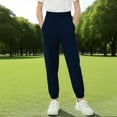 thumbnail image 2 of hotojiny Little Boys Baggy Sweatpants Fall Lightweight Athletic Casual Pants Elastic Waist Plain Basic Joggers Sweat Pan 2-12 Y, 2 of 6