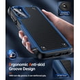 thumbnail image 3 of LEYI Motorola G 5G 2022 Case with 2 Pack Screen Protectors, Dual Layer Protective Hard PC Back & 4 Corners with Airbags[12ft Drop Protection] for Motorola Moto G 2022 5G Case - Blue, 3 of 7