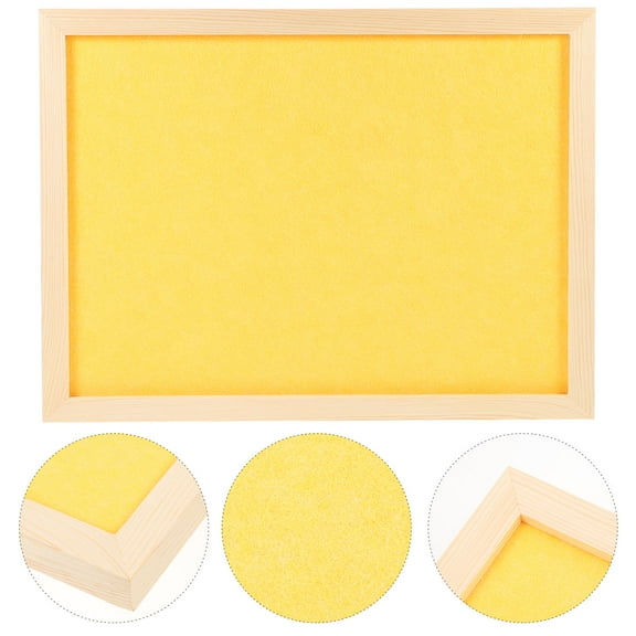 Toddmomy Photo Wall Felt Board Yellow 1Pack 15.72x11.79x0.79in