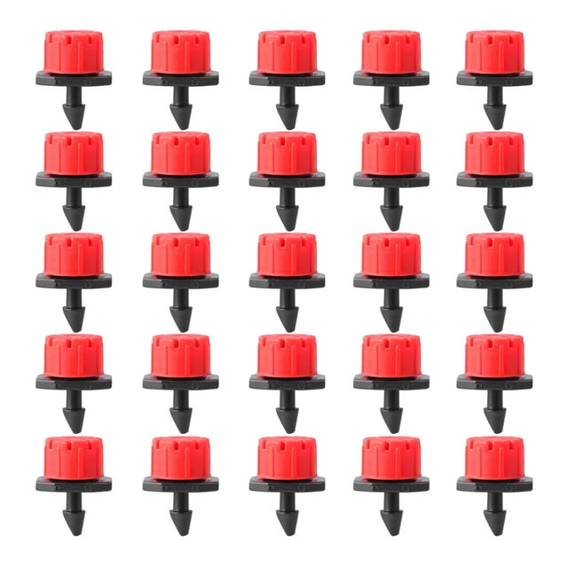1 Pack 25pcs Garden Atomizing Spray-head Small Automatic Watering Sprinkler Gardening Irrigation Spray Nozzle (Assorted Color)