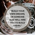 thumbnail image 3 of ArtsyQuotes 20x20 Black Modern Framed Museum Art Print Titled - Farrah Gray Quote: Build Your Own Dreams, 3 of 5