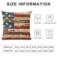 thumbnail image 5 of SHANXI Pillow Covers Patriotic American Flag Decorative Pillow Cases Red Gold Stripes Throw Pillows Home Decor for Sofa Couch Porch Outdoor 12x12in, 5 of 5
