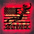 thumbnail image 2 of Craftnamesign Custom US Flag Scuba Diving Metal Wall Art LED Light, Custom Scuba Diver Name Sign, 2 of 5