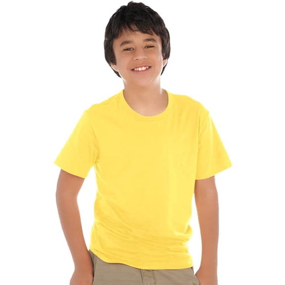kavio! youth crew neck short sleeve tee (same yjp0495) yellow xxs