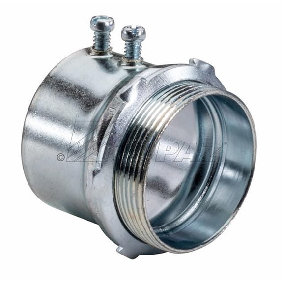 Topaz 636S Set Screw EMT Connector, Steel, 2"