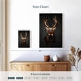 thumbnail image 4 of Elephant Stock Grunge Deer On Black Wall Art - Vertical Canvas Wall Art - Living Room Wall Decor - Animal Canvas - Brown And Gray Decor - 8" x 12", 4 of 8