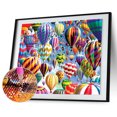 thumbnail image 2 of 5D taladro completo DIY diamante pintura globo bordado cruz puntada decoración Hugtrwg Para estrenar, 2 of 9