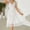 White, variant on Women Mesh Yarn Sleepdress Polka Dots Breathable Nightgown Sleeveless Lightweight Homewear Sleepwear Dress