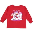 thumbnail image 3 of Inktastic My Aunt Loves Me Unicorn Girls Long Sleeve Toddler T-Shirt, 3 of 5