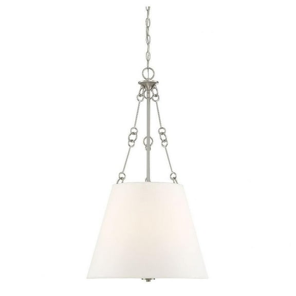 4 Light Pendant-Traditional Style with Transitional and Bohemian Inspirations-32.25 inches Tall By 18 inches Wide-Satin Nickel Finish Bailey Street