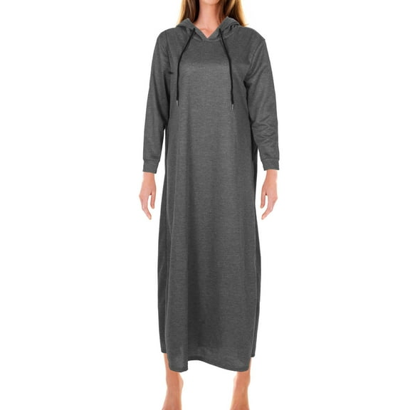 LOLIPPYY sweatshirt dress Cotton Light Grey 1Pack in loose for cooler days