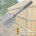 ZYSDS Plus Ground Rod Bits Driver, 2Inch Hole Depth Diameter Head Driving T Posts with Hammer