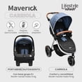 thumbnail image 2 of Lifestyle By Infanti Carriola Sistema De Viaje Maverick Con Portabebé  Color Azul, 2 of 7