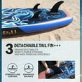 thumbnail image 5 of SamamDally 11'x 34" Inflatable Paddle Boards for Adults, Extra Wide SUP Paddleboards with Premium Accessories, Adjustable Paddle, Removable Fins, Hand Pump & Waterproof Bag, 5 of 6