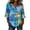 Dark Blue, variant on Women's Polka Dot Striped Ruffle Sleeve Blouse – V-Neck Button Down Shirt with Wooden Buttons – Casual Loose Fit Top for Summer & Spring – Sizes S-XXXXXL