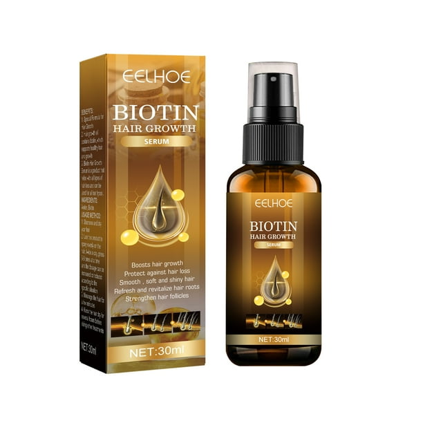EELHOE biotina spray para el crecimiento del cabello, fuerte reparación anticaída, cuidado nutritivo del cabello, spray para la raíz del cabello,1 pieza