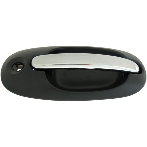 Dorman 93604 Right Side Sliding Door Exterior Door Handle for Specific Chrysler / Dodge / Plymouth Models, Chrome Lever and Black Housing