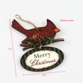 thumbnail image 3 of TheFound Festive Christmas Decoration Wood Cartoon Animal Hanging Tree Gift, 3 of 5