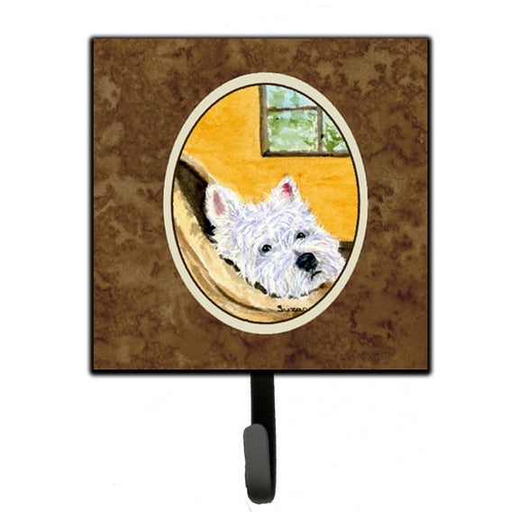 Caroline's Treasures SS8785SH4 Westie Leash or Key Holder, Single Hook, multicolor