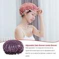 thumbnail image 4 of Sombrero de baño Minnieouse para mujer capas impermeables gorros de ducha alta cubierta de cabeza de niña gruesa Type3 NO3, 4 of 6