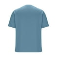 thumbnail image 7 of Mens Plus Size Casual T Shirt V Neck Short Sleeve Solid Color Basic Tee for Big & Tall Summer Comfy Everyday Tops Size S-2XL, 7 of 7