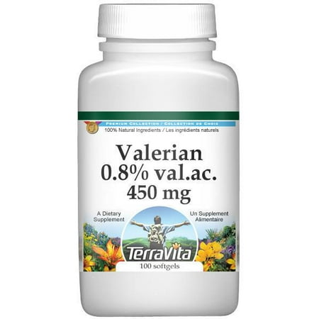 Valériane Extrait 0,8% val.ac. - 450 mg (100 capsules, ZIN: 512430)