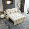 Beige-Tufted Design