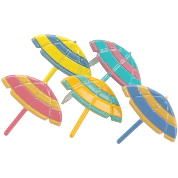 Eyelet Outlet Shape Brads 12/Pkg-Beach Umbrellas