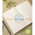 thumbnail image 4 of ipoul Floral Notebook, Journal for Writing, Hardcover, Lined, Notebook for Women, A5, Lay Flat, Blue, 4 of 8