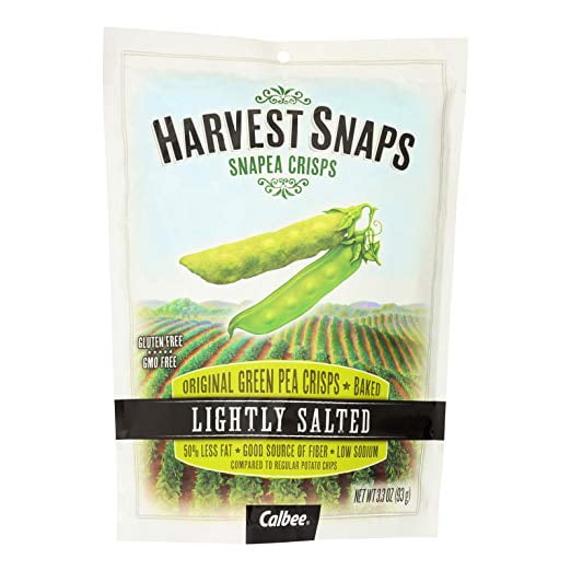 Calbee Harvest Snaps Snapea Crisps Lightly Salted Baked Green Pea