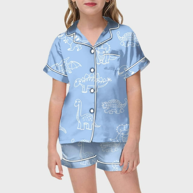 WEAIXIMIUNG Ensemble de Vêtements d'Intérieur pour Enfant Bricolage Peint à la Main Ensembles de Pyjama à Colorier pour et Fille Peuvent Jouer avec et Porter 140