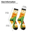 thumbnail image 2 of Fuzoiu Cool Dinosaur Playing Guitar Print Kids Socks For Boys Girls,Grip Crew Socks with Non Slip,Lightweight Stretch Crew Socks,Toddlers Crew Boot Socks, 2 of 5