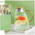 thumbnail image 2 of OHOIOLLA Transparent Glass Pitcher for Refrigerator Door Households 1Pcs 7.66X5.11X3.54in, 2 of 6