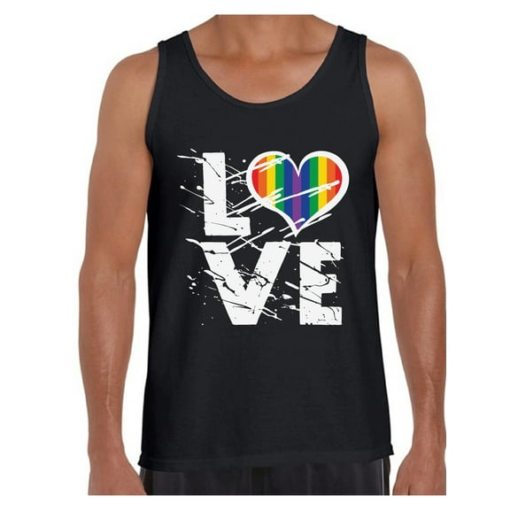 Awkward Styles LGBTQ Flag Sleeveless Shirt Love Tank Tops for Men Gay Gifts