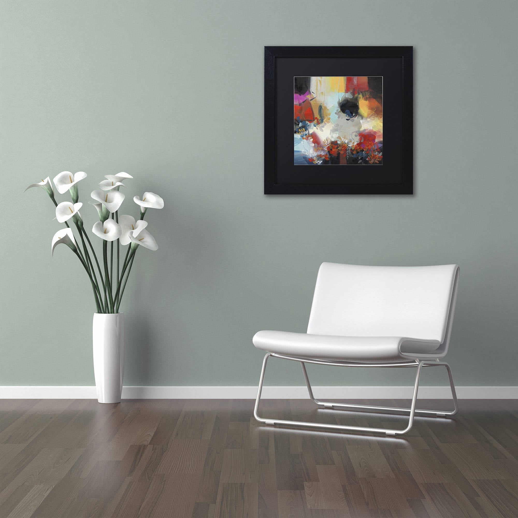 Trademark Fine Art "Spectrum" Canvas Art by Masters Fine Art, Black Matte, Black Frame