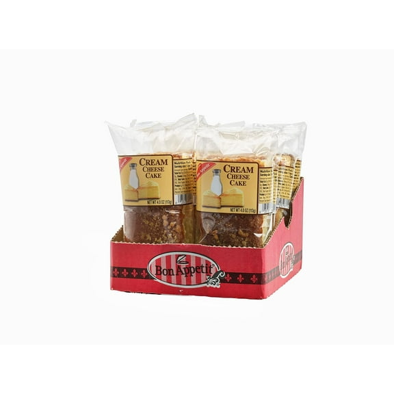 Bon Appetit Cream Cheese Bar Cake, 4 oz - Smooth and Creamy (Pack of 8)