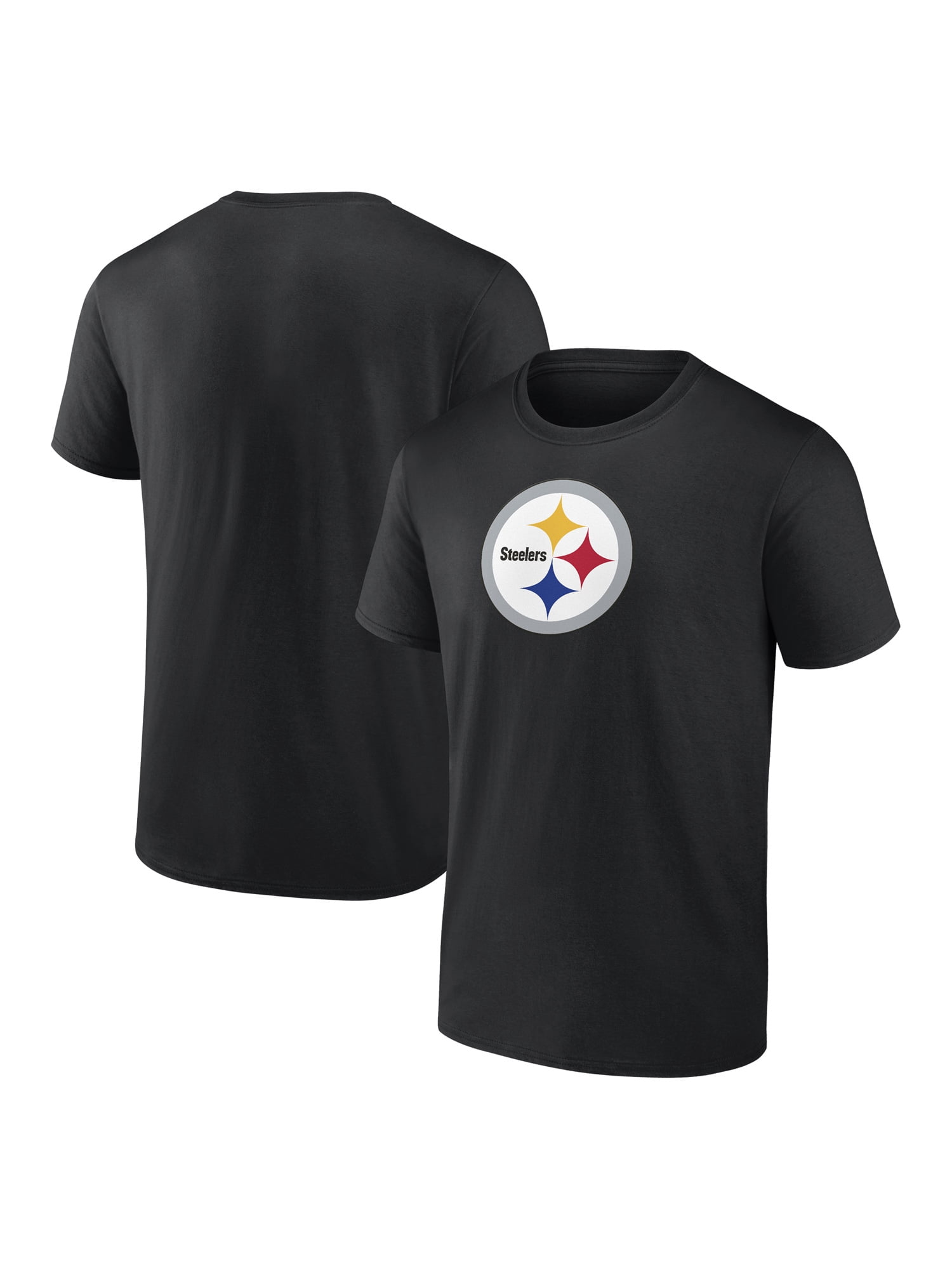 NFL Pittsburgh Steelers Men's Cotton Black Short Sleeve T-Shirt
